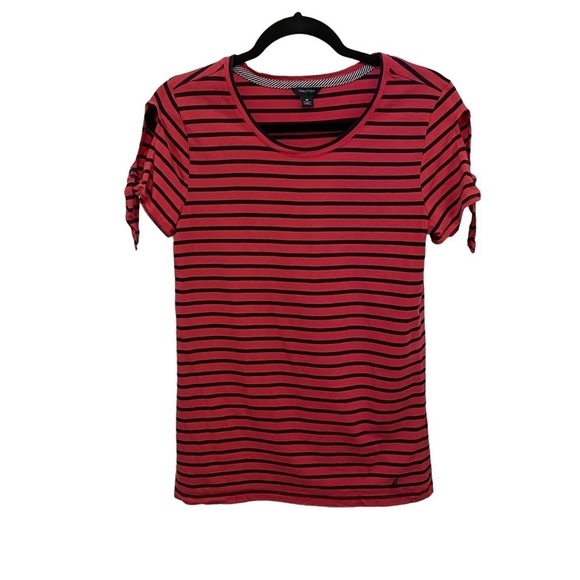 Nautica Striped Crew Neck T-Shirt - Size M - Picture 1 of 6